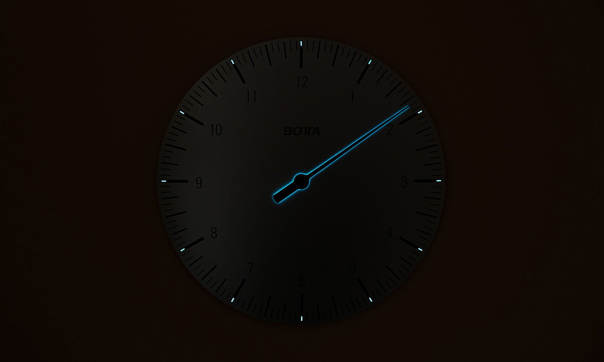 beleuchtete Design-Wanduhr