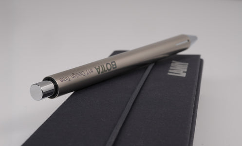 Titanium-colored ballpoint pen