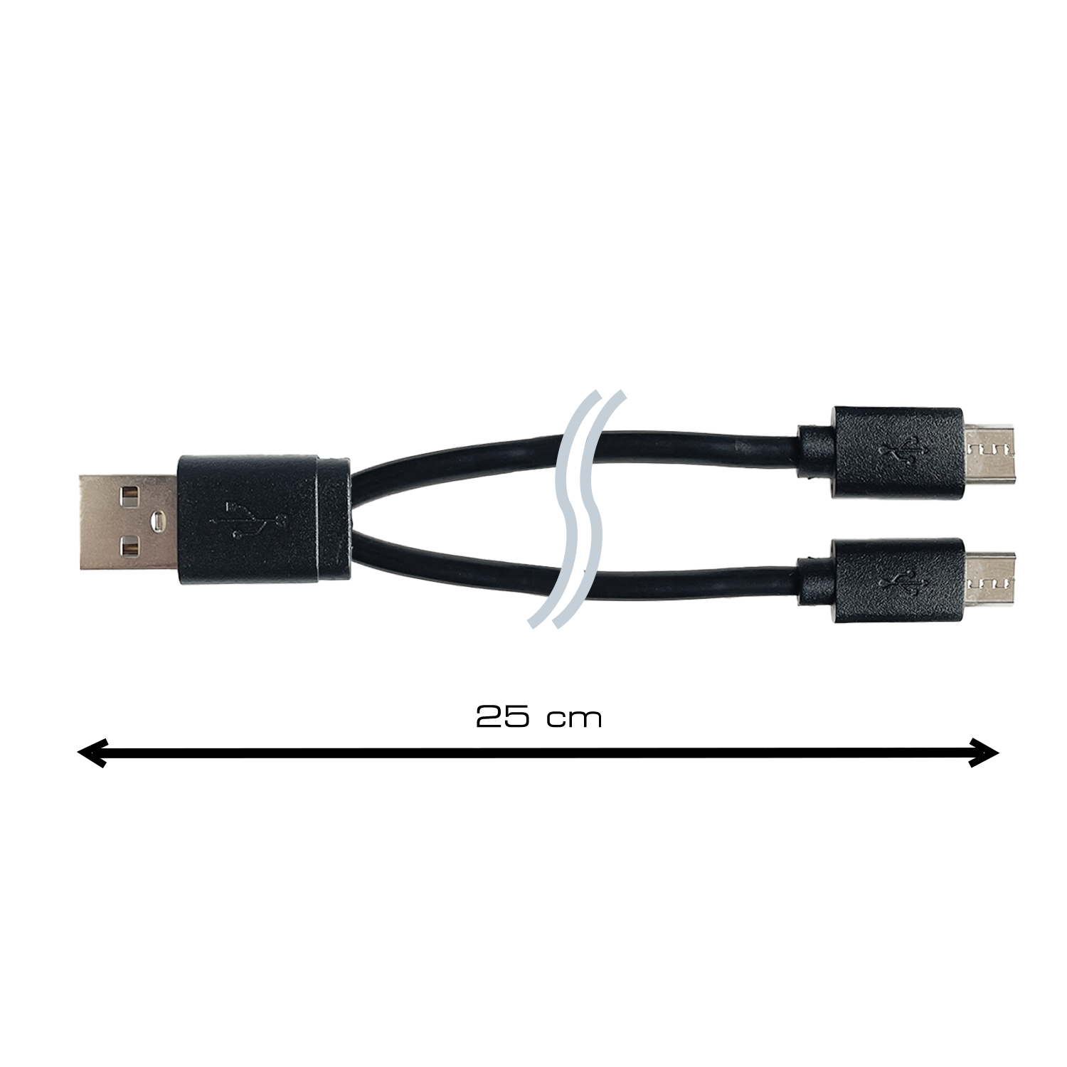 USB Splitter-Cable for 2x Botta Watch Winders - Splitter USB-A to 2x Micro USB