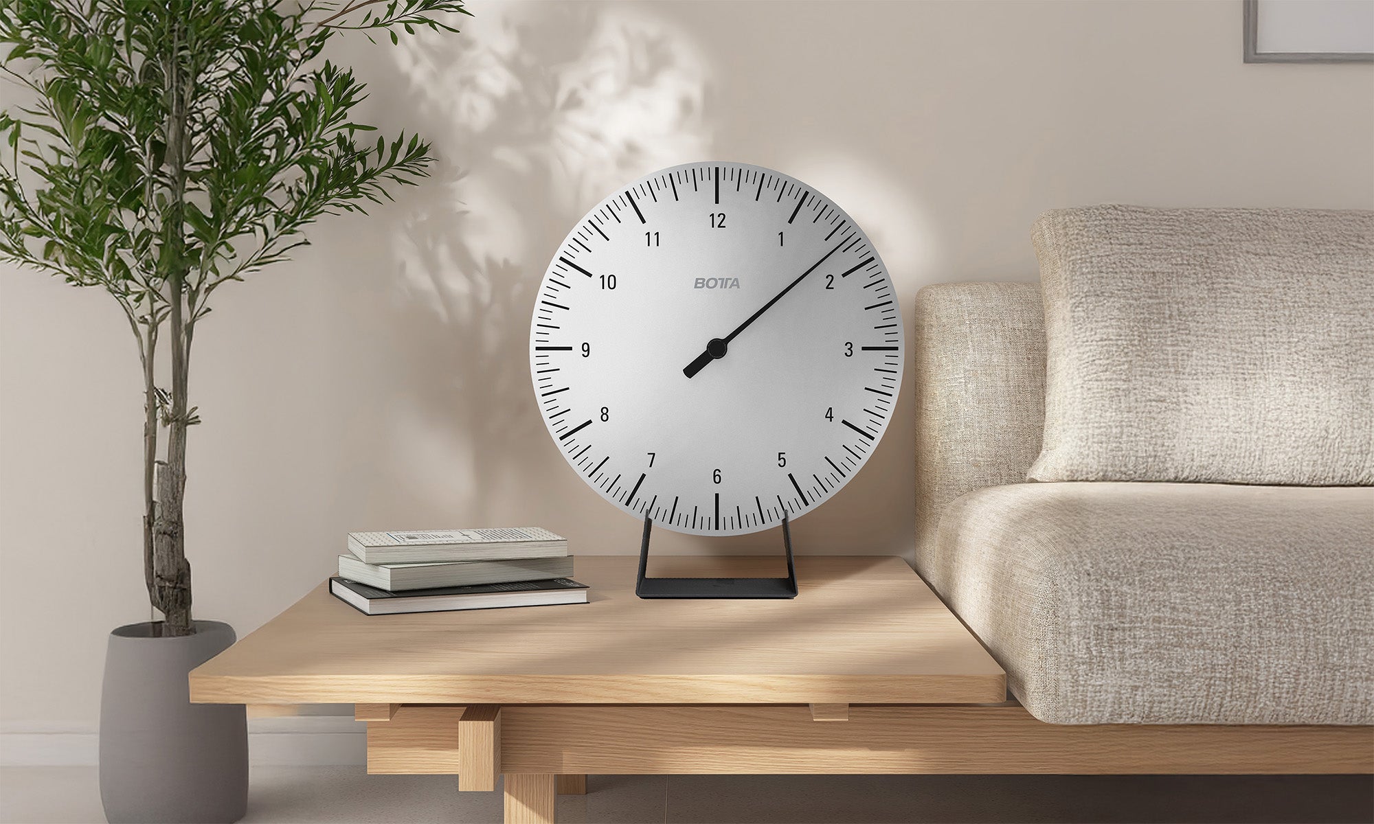 Tischuhr mit UNO Einzeiger 50 cm