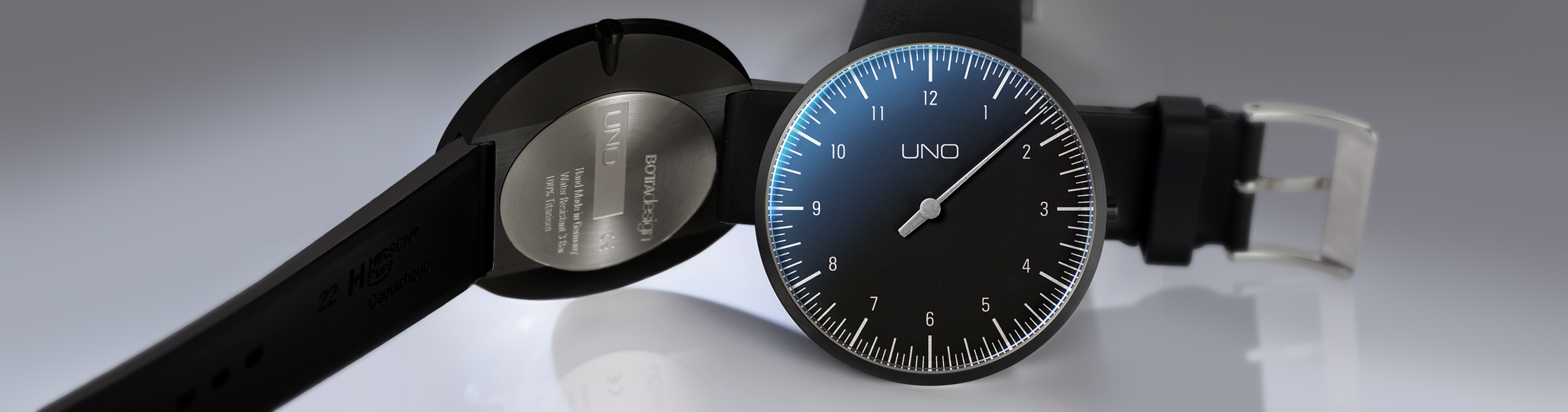 ドイツ製 Botta Design｜UNO Quartz｜ブラック UNO Automatic Single-Hand Watch – The Original from BOTTA